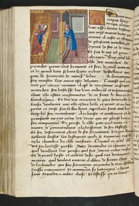 MS Hunter 252 154v-side fra Hundred New News, ca. 1461-62 av French School