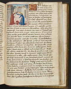 MS Hunter 252 186r-side fra Hundred New News, ca. 1461-62 av French School