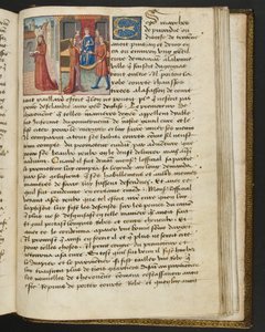 MS Hunter 252 189r-side fra Hundred New News, ca. 1461-62 av French School