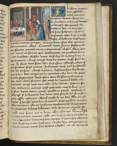 MS Hunter 252 193r-side fra Hundred New News, ca. 1461-62 av French School