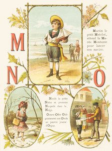 M N W: Sjømann, Maree, Niaise, Barfot, Snø, Obole, Orgel av French School