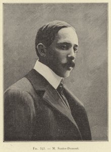 M Santos-Dumont (gravering) av French School
