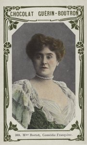 Madame Bartet, Comedie Francaise (farget bilde) av French School