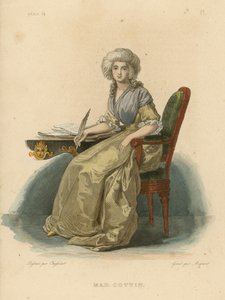 Madame Cottin (farget gravering) av French School