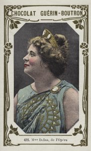 Madame Delna, fra lOpera (farget bilde) av French School