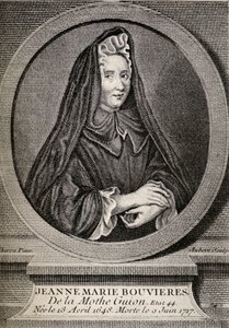 Madame Guyon (1648-1717) illustrasjon fra 'Little Journeys to the Homes of Famous Women', publisert 1897 av French School