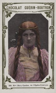 Madame Mary Garden, fra Opera-Comique (farget bilde) av French School