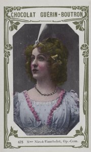 Madame Nicot-Vauchelet, Opera-Comique (farget bilde) av French School