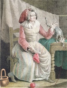 Madame Sans Culotte, ca. 1789 av French School
