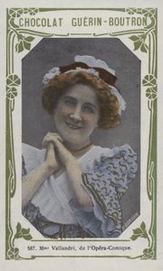 Madame Vallandri, fra Opera-Comique (farget bilde) av French School