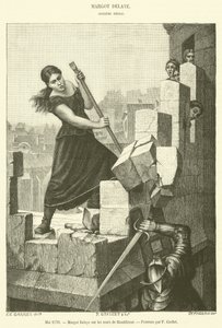Mai 1570, Margot Delaye på veggene til Montelimar (gravering) av French School