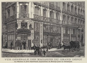 Maisons du Grand Depot, keramikkbutikk i Paris, Frankrike av French School