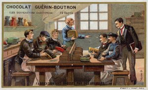 Produksjon av børster av blinde av French School