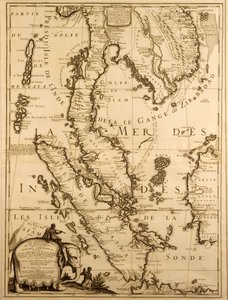 Kart over Sørøst-Asia, 1687 (blekk på papir)