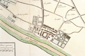 Kart over Suresnes og dets anneks, Puteaux, 1669