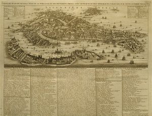 Kart over Venezia, utgitt av H. Chatelain i Amsterdam, 1728