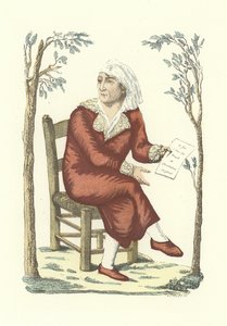 Marat i morgenkåpe av French School