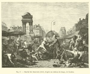 March of the Innocents, 1810, fra et maleri av tiden, av Tardieu av French School