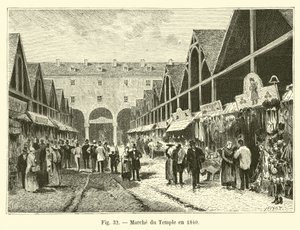 Marche du Temple i 1840 av French School