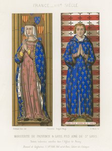 Margaret av Provence, og Louis, eldste sønn av Saint Louis av French School