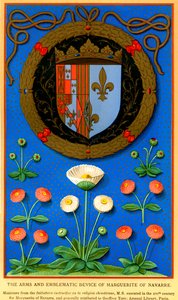 Marguerite de Navarres emblematiske enhet av French School