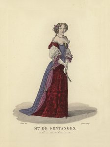 Marie Angelique de Scorailles, hertuginne av Fontanges, elskerinne til kong Louis XIV av Frankrike