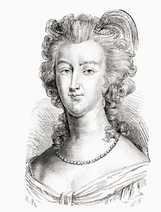 Marie Antoinette, fra History of France, utgitt ca. 1880 av French School