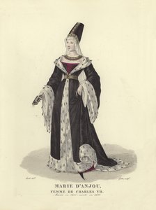 Marie av Anjou, kone til kong Charles VII av Frankrike av French School
