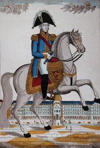 Marshal of France i Parade Costume (farge litho) av French School