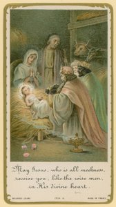 Maria Jesus, som er all saktmodighet, ta imot dere, som de vise menn, i sitt guddommelige hjerte av French School