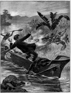 Massakren av doktor Beziat og hans eskorte av Mahafales, Madagaskar av French School