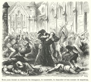 Massakren på Armagnacs av burgunderne, Paris av French School