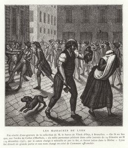 Massakrer i Lyon, den franske revolusjonen, desember 1793 av French School