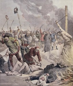 Massakre i Kina, fra Le Petit Journal, 1891 av French School
