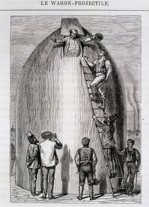 Maston hadde fetet - i Fra jorden til månen av Jules Verne av French School