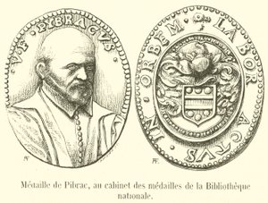 Medal of Pibrac, i kabinettet med medaljer til Nasjonalbiblioteket (gravering) av French School