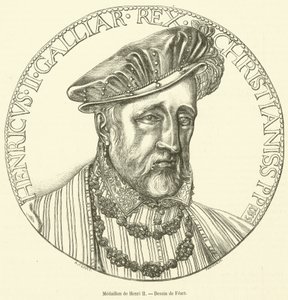 Medallion de Henri II (gravering) av French School