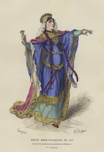 Merovingerdronning, 480 av French School