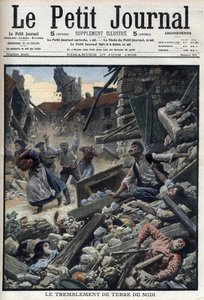 Midi-jordskjelvet i Sørøst-Frankrike – «Le Petit Journal» av 27. juni av French School