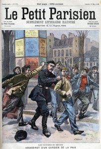 Miscellaneous fact: Assassination of a peacekeeper in Paris rue Vergniaud in 1900 - in " Le petit Parisien”” av French School