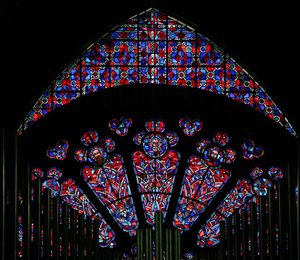 Moderne glass i murverk fra det trettende århundre av French School