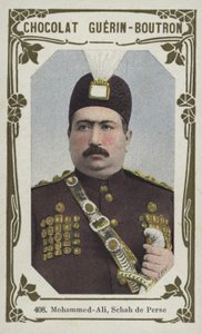 Mohammed-Ali, Schah de Perse (farget bilde) av French School