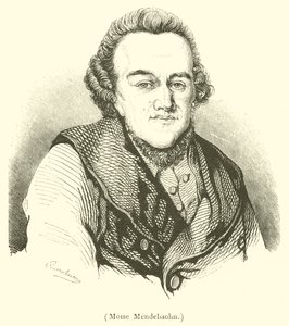 Moise Mendelssohn (gravering) av French School