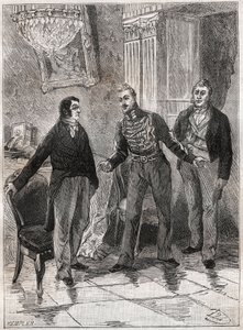 Monarki i juli - november 1834 - Adolphe Thiers (1797-1897) hos hertugen av Orleans Louis Philippe I (1773-1850) av French School