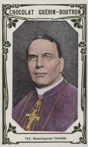 Monseigneur Cerretti (farget bilde) av French School