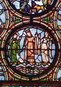Moses frelst fra vannet, 1100-1200-tallet av French School