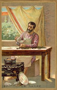 Perlemor (chromolitho) av French School