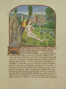 Ms 165 fol.31r Sjelen sitter ved en bekk, fra l
