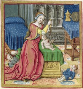 Ms 17 Athaliah (d.837 f.Kr.) fra Lives of Famous Women, ca. 1505 av French School