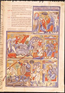 Ms 1 f.93r Historien om David, fra Souvigny-bibelen av French School